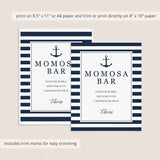 Download baby shower momosa bar signs nautical themed by LittleSizzle