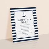 Boy baby shower dont say baby game download by LittleSizzle