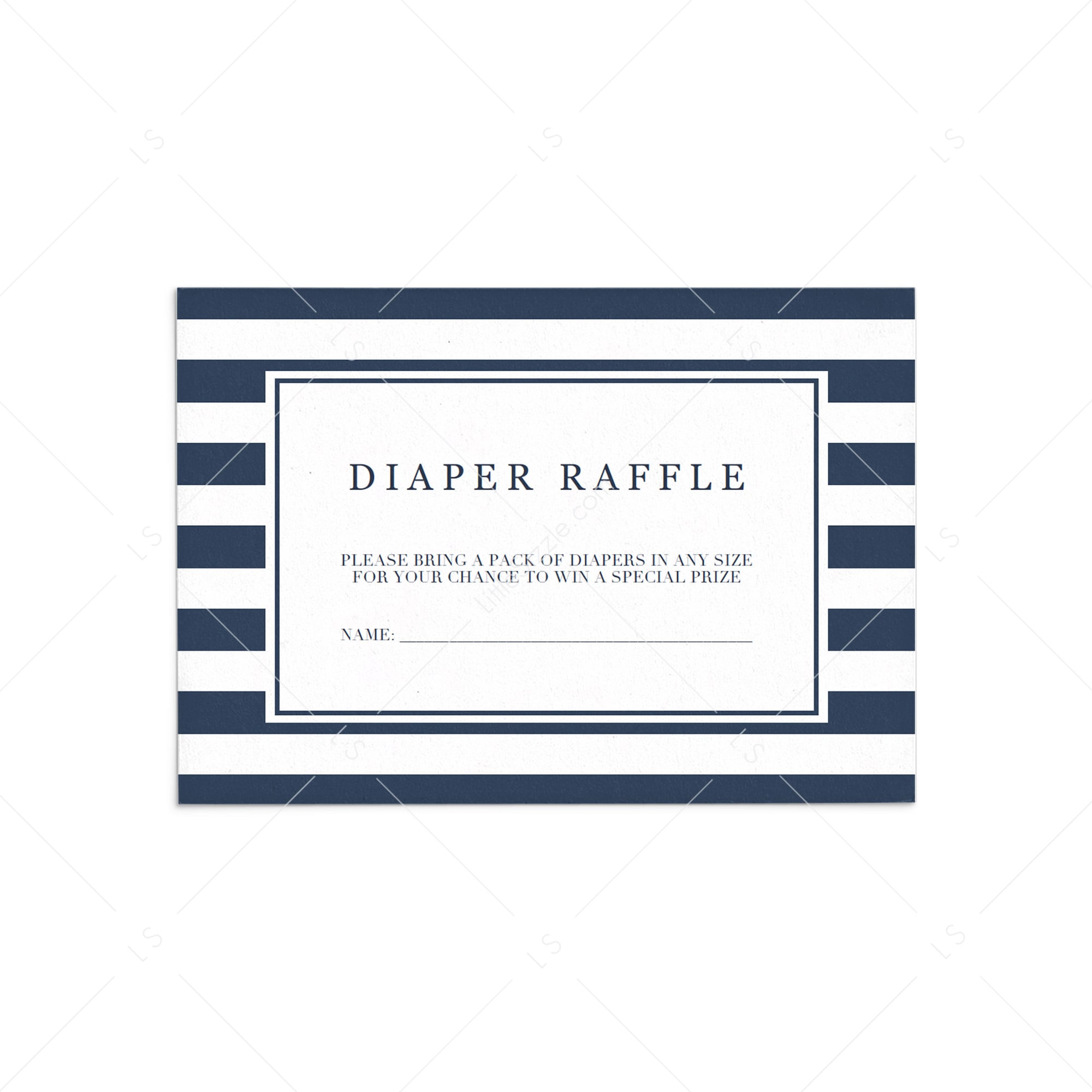 Boy shower diaper raffle sign printable by LittleSizzle