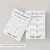 Baby animal quiz printable greenery theme by LittleSizzle
