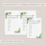 Eucalyptus Baby Shower Printable Full Package