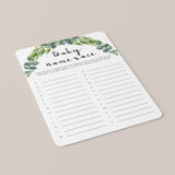 Download PDF baby shower game cards baby name game by LittleSizzle