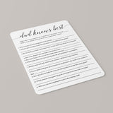 Who knows daddy best baby shower game by LittleSizzle