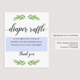 Complete DIY Baby Shower Bundle Greenery