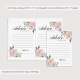 Neutral watercolor baby shower advice for the new parents game by LittleSizzle