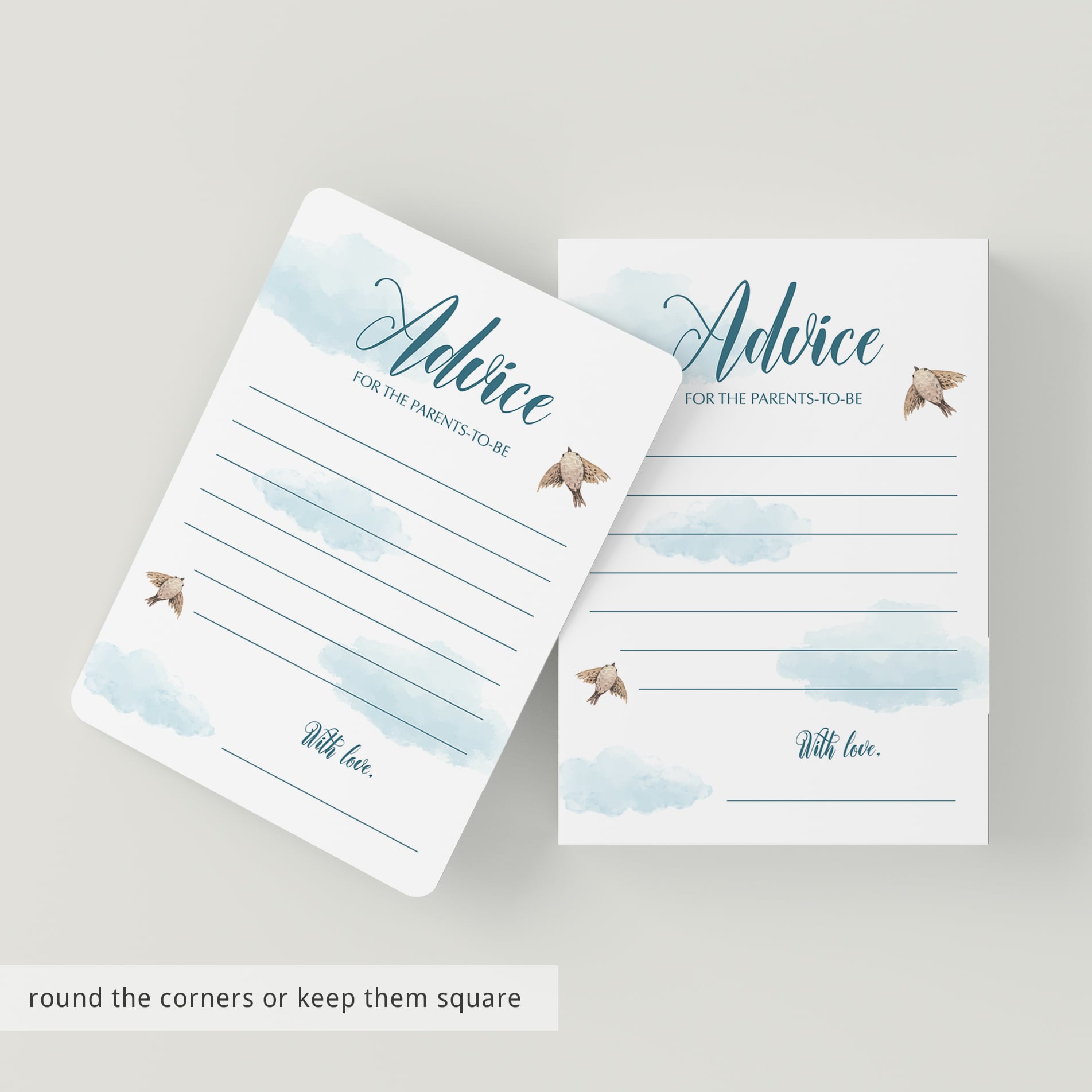 Blue clouds baby shower ideas by LittleSizzle