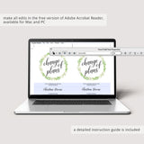 New date baby shower announcement template by LittleSizzle