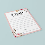 Blush Pink Baby Advice for Parents-To-Be Printable