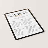 New Year's Eve Drinking Game Printable