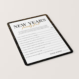 New Year's Family Feud Game Printable