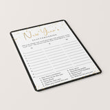 New Year's Scattergories Game Printable