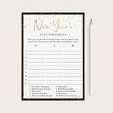 New Year's Scattergories Game Printable by LittleSizzle