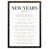 Printable New Year's Eve Trivia for All Ages by LittleSizzle