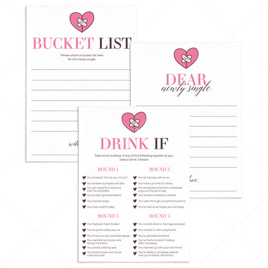 Newly Single Girls Night Games Printable by LittleSizzle
