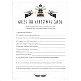 Guess The Christmas Songs Game with Answer Key Printable by LittleSizzle