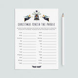 Printable Christmas Game for Groups Finish The Phrase by LittleSizzle