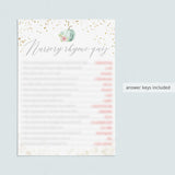 Watercolor Pumpkin Baby Shower Games Bundle Download