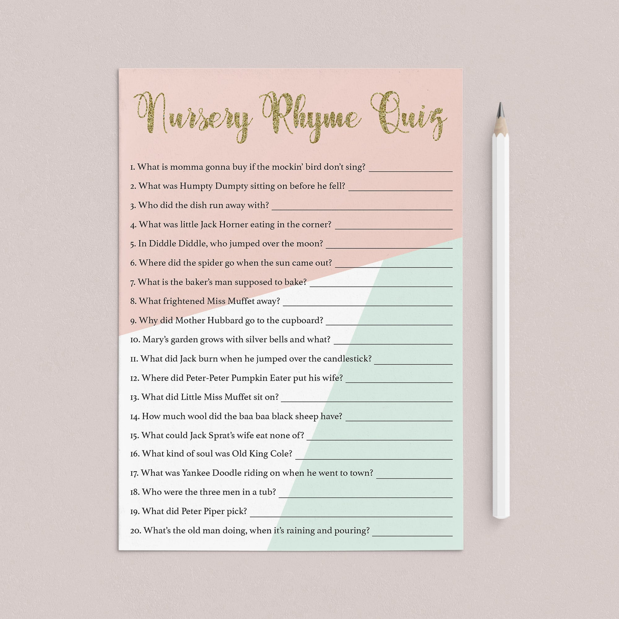 Download baby shower games for girls by LittleSizzle