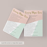 Baby Shower Nursery Rhyme Quiz Printable