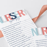 Red and Blue Nursery Rhyme Quiz Printable