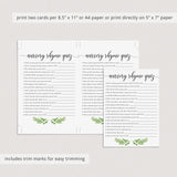 Easy baby shower game price is right printable by LittleSizzle