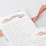 Watercolor Blush Baby Nursery Rhyme Quiz Printable