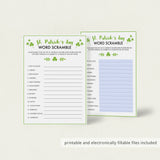 (Zoom) Saint Patrick's Day Unscramble Word Game