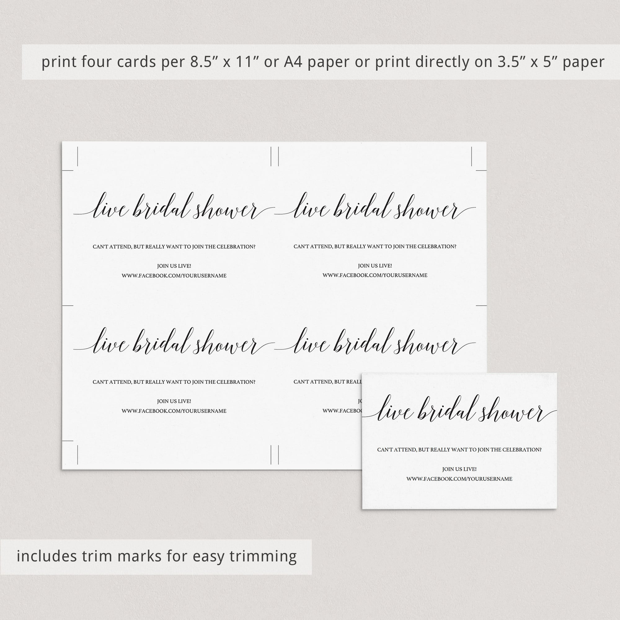 Long distance bridal shower inserts by LittleSizzle