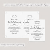 Virtual bridal shower evite template by LittleSizzle