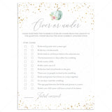 DIY Pumpkin Theme Over or Under Game Template by LittleSizzle