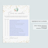 Autumn Bridal Shower Games Bundle Floral Pumpkin