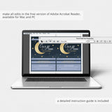 Over The Moon Baby Shower Invitation Template