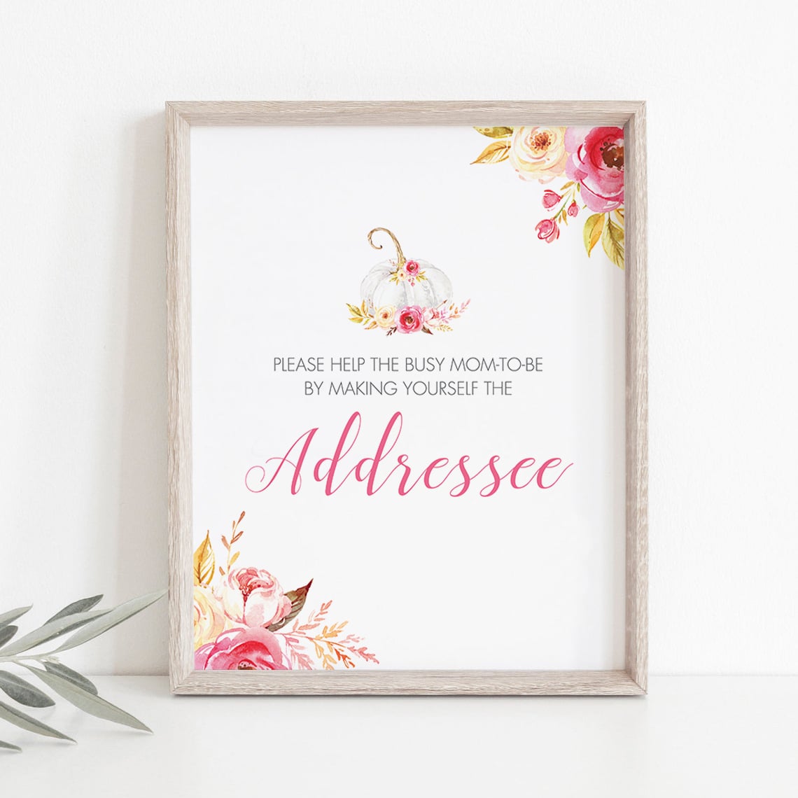 Fall baby shower decorations address station sign by LittleSizzle