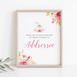 Fall baby shower decorations address station sign by LittleSizzle