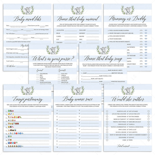 Popular baby shower games for boy shower by LittleSizzle