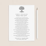Family Reunion Game Pass The Gift Printable by LittleSizzle