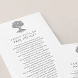 Family Reunion Game Pass The Gift Printable