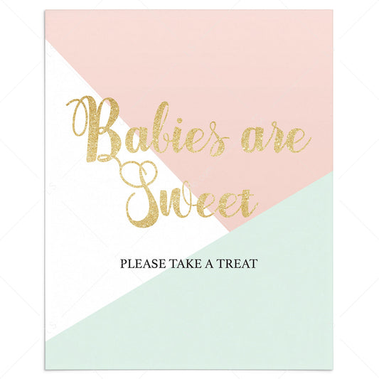 Babies are sweet favors sign printable by LittleSizzle