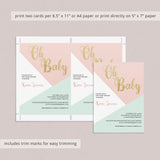 Pastel Baby Shower Invitation Kit Templates