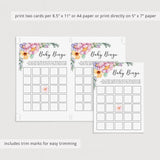 Instant download baby shower bingo game for girl sprinkle by LittleSizzle