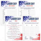 America Labor Day Games Bundle Printable by LittleSizzle
