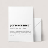 Perseverance Definition Print Instant Download