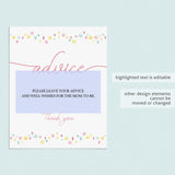 Cute hearts and stars on baby shower decor by LittleSizzle