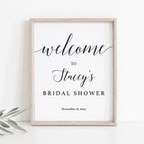 Bridal Shower Welcome Sign Instant Download Black and White