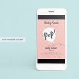 Personalized baby shower invite ready to pop by LittleSizzle