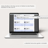 Personalized name cards template download by LittleSizzle