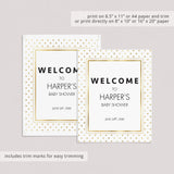 Printable Welcome Sign for Modern Party