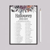 Halloween Phobias Meaning Quiz with Answer Key Printable by LittleSizzle