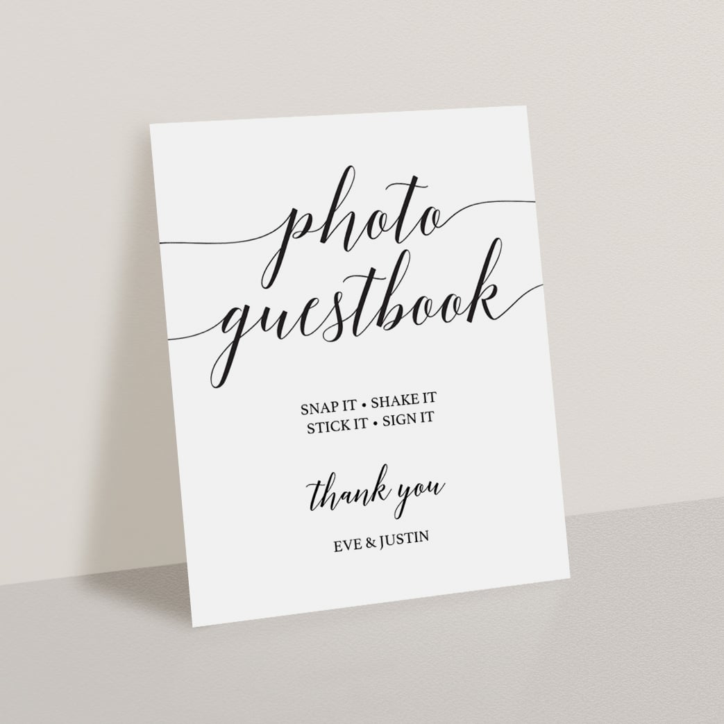 Calligraphy wedding guestbook sign by LittleSizzle
