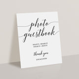 Calligraphy wedding guestbook sign by LittleSizzle